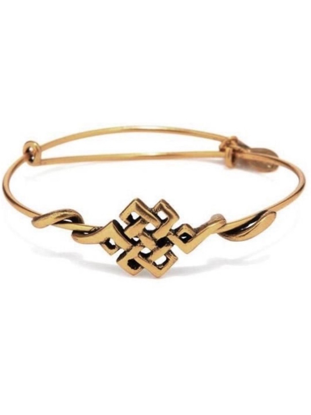 Alex and Ani Endless Knot Wrap Bangle Bracelet - Gold